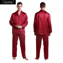 Lilysilk Pyjamas for Men Silk Pajamas Suit Pure Sleepwear Couple Home Wear Clothing Winter Male Japanese To Sleep Lounge Wear