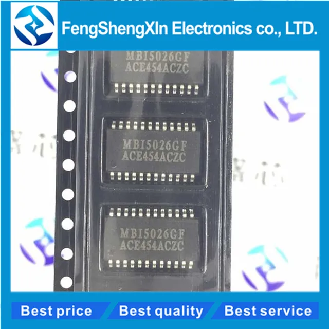 100pcs/lot New original MBI5026GF MB15026GF MBI5026 SOP24 16 bit ...