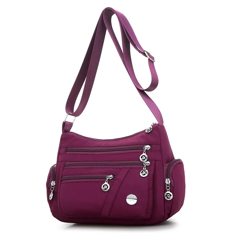 Large Capacity Fashion Shoulder Messenger Canvas Bag Lightweight Waterproof Nylon Oxford Cloth Travel Bag Handbags