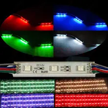 20 шт. водонепроницаемый DC12V супер яркий 7512 5050 3SMD RGB из светодиодов модуль строки канала петь письмо