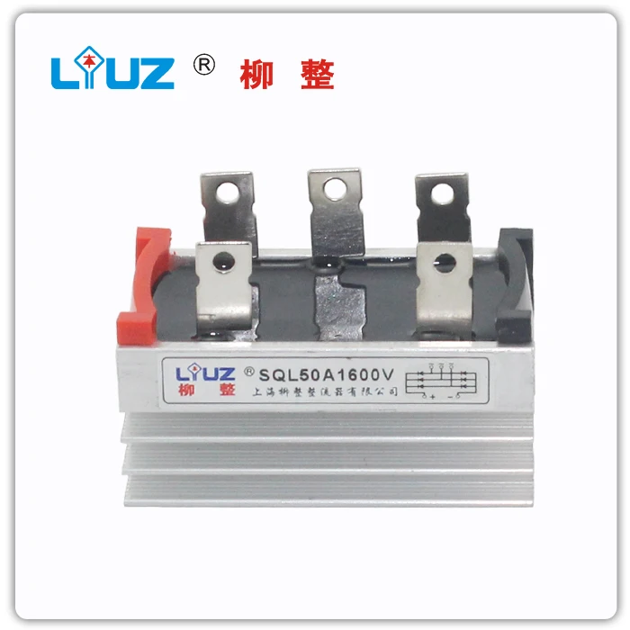 

[BELLA] White SQL50A1600V three-phase bridge rectifier bridge rectifier (even radiator) high power - Liu whole --20PCS/LOT