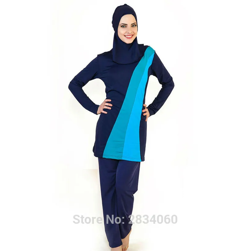 5XL S Islamic swimsuit lady full of Muslim Islamic headscarf swimsuit