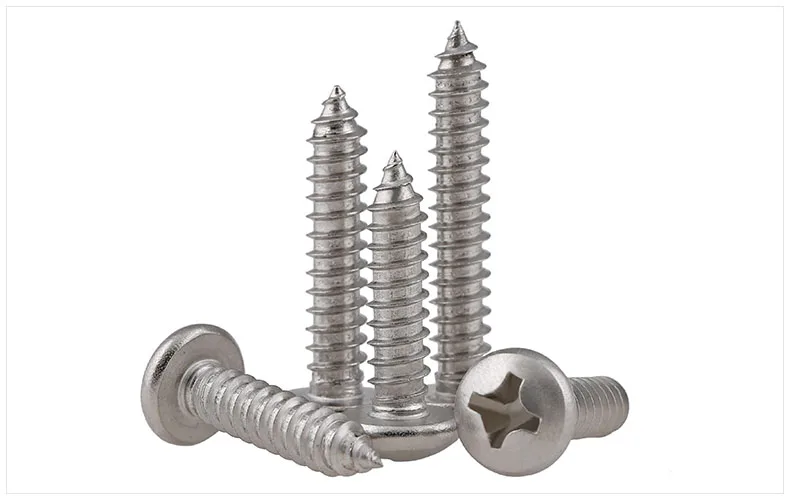 

316 stainless steel Round head self-tapping screws M2 M2.2 M2.6 M3 M3.5 M4 M5 M6 screws PA screws GB845