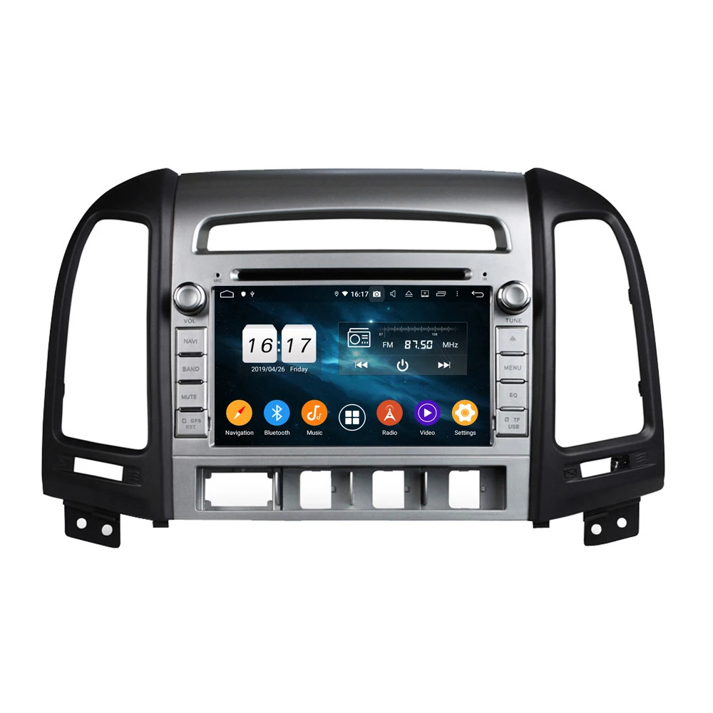 Clearance 4GB RAM Octa Core 7" Android 9.0 Car dvd Player for Hyundai Santa Fe 2006-2012 With Radio GPS Bluetooth WIFI USB DVR Mirror-link 6