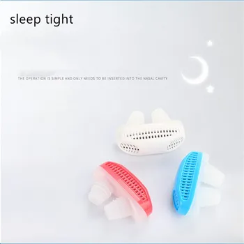 

Silicone Anti Snore Nasal Dilators Apnea Aid Device Stop Snoring Nose Clip Nose Breathing Apparatus with Case face care tool
