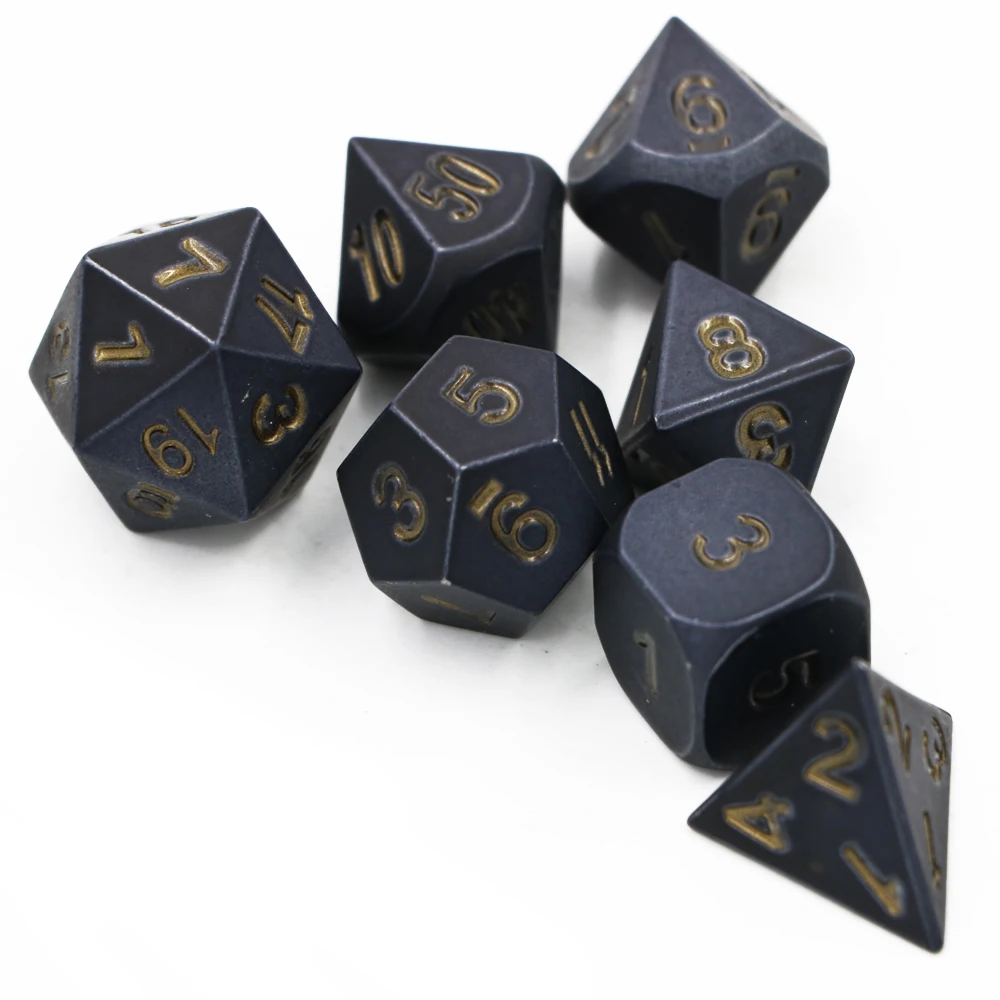 Dungeons & Dragons 7pcs/set Creative RPG Dice D&D Metal Dice DND Game