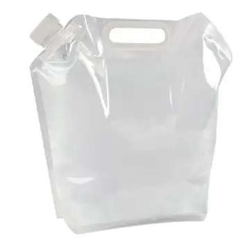 

Portable Folding Clear Water Bag Camping Survival Kit Supply 5L Bottle Bag Camping Equipment Outdoor Hiking Tools