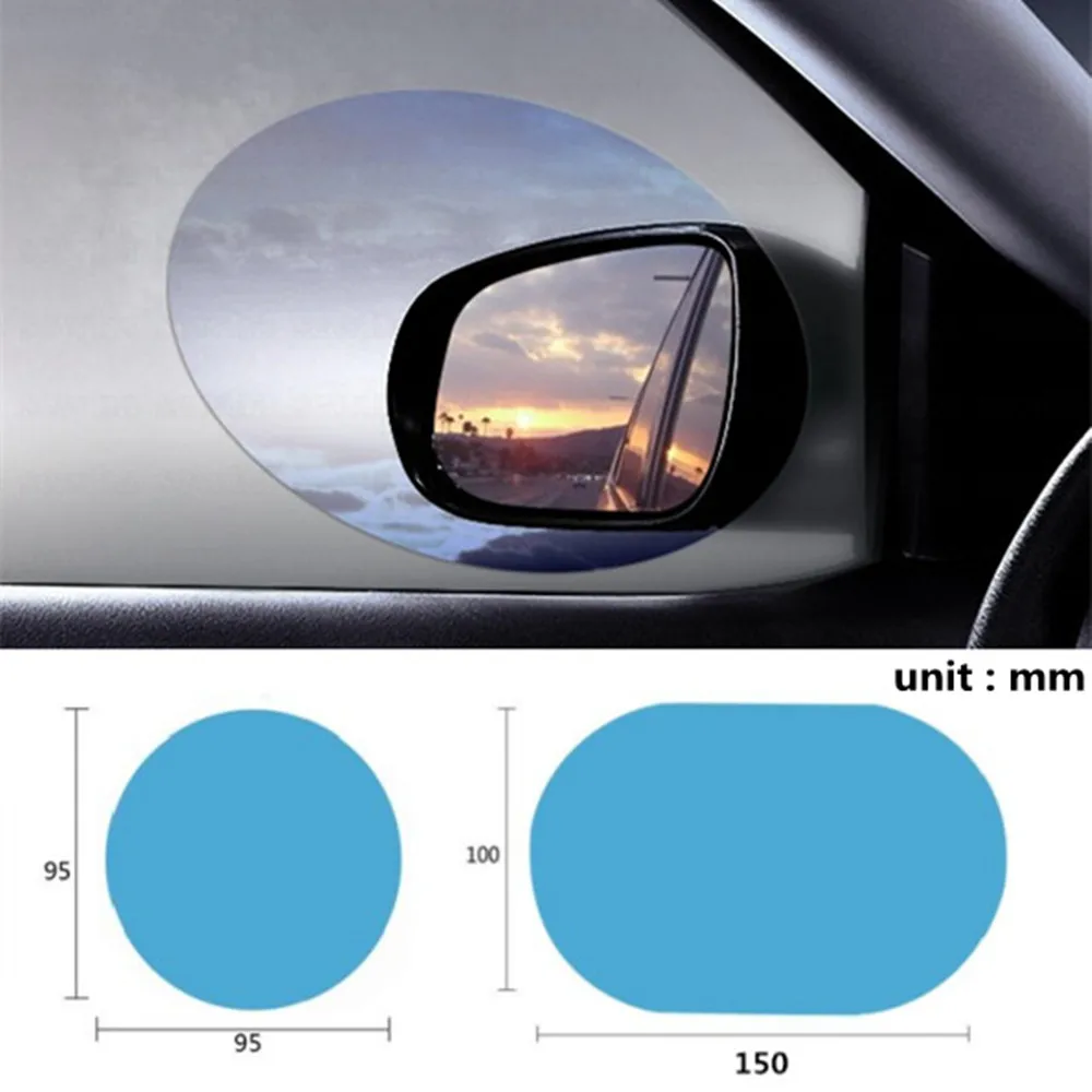 

4pcs/set Universal Car Anti Water Rain Film Anti Fog Mist Waterproof Rainproof Rearview Mirror Side Window Coating Protective