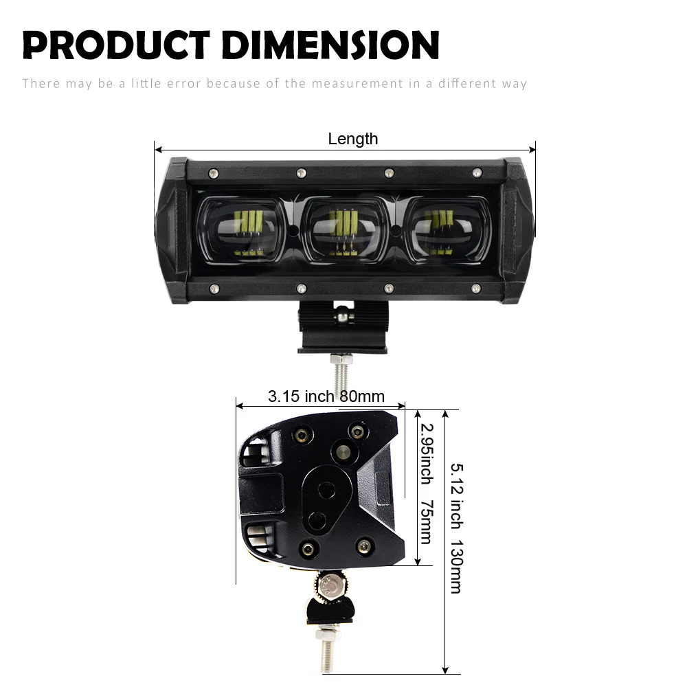 WINING Super Bright 6D Lens Single Row Led Work Light Bar Headlight for Offroad Car Led Light Bar Offroad 4x4 WINING Super Bright 6D Lens Single Row Led Work Light Bar Headlight for Offroad Car Led Light Bar Offroad 4x4