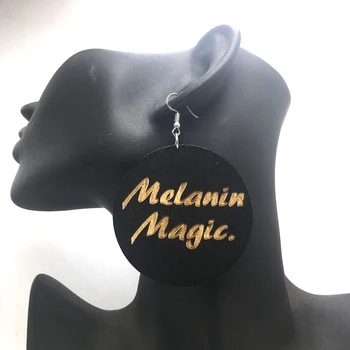 

Melanin Magic Wooden Earrings