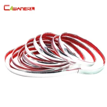 Cawanerl 800 CM Car Styling Interno Esterno Cromato Decorazione In Argento Modanatura Trim Sticker Autoadesivo 6 MM-30 MM