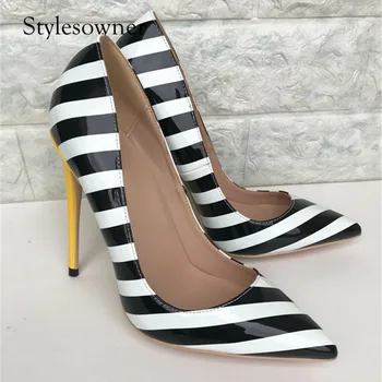 

Stylesowner Top Selling For Young Lady Woman Wedding Pumps High Thin Heels Party Mixed Colors Fashion Female Stiletto Pumps