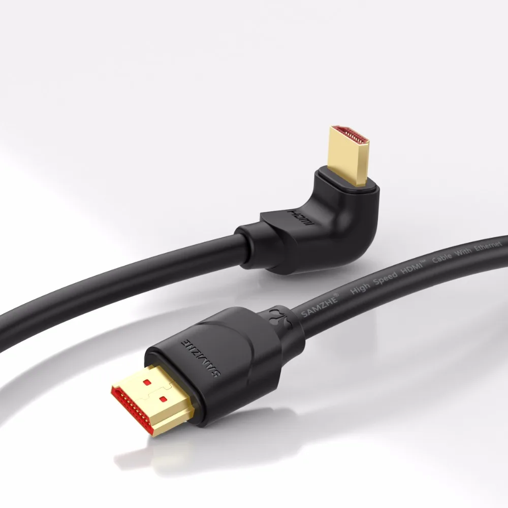 4K HDMI 2,0 кабель 90/270 градусов угол HDMI к HDMI кабель 2K* 4K 1M 1,5 M 2M 3M 5M 1080P 3D для ТВ ПК проектор PS3 PS4 ноутбук