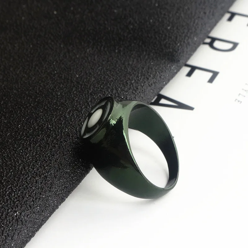 DC Comics кольцо зеленого фонаря для мужчин и женщин зеленый фонарь питания кольцо зеленая эмаль ювелирные изделия