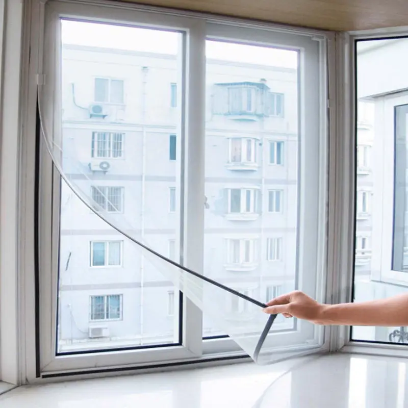 

1PC Newest Stealth White Window Insect Screen Mesh Net Mosquito Fly Bug Moth Door Window Netting Flyscreen Sheer Curtain 2018