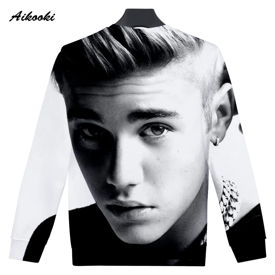 new Justin Bieber 3D Sweatshirt Idol Unisex Hoodie 3D Print SuperStar Fans Boy/Girl Sweatshirt Capless Cotton Thin High quality