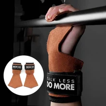 1 пара фитнес-Стабилизатор ладони противоскользящие прочные рукоятки для рук Защита запястья обертывание перчатки тренажерный зал мертвый подъем тренировочные аксессуары