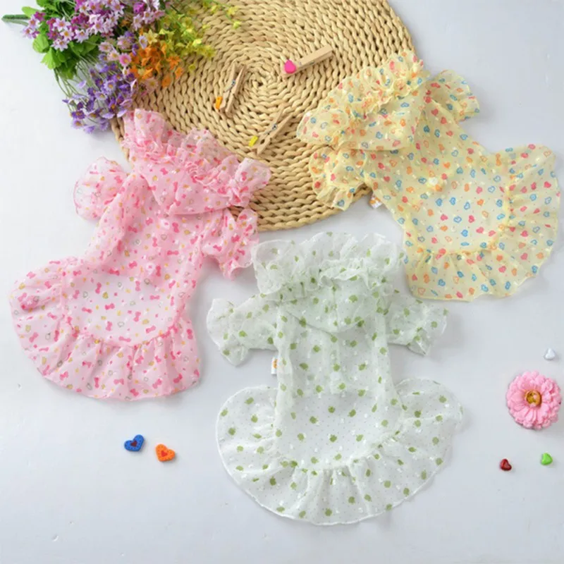 

Dropshipping Dog skirt Clothes Sunscreen Dog Clothes Soft Polyester Dog Raincoats For Chihuahua In Summer