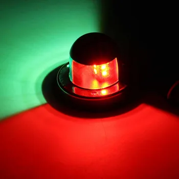 

12V Waterproof Bow Navigation Indicator Spot Light Marine Boat Yacht Light Stainless Steel Newest LED Bulb Red&Grenn Light