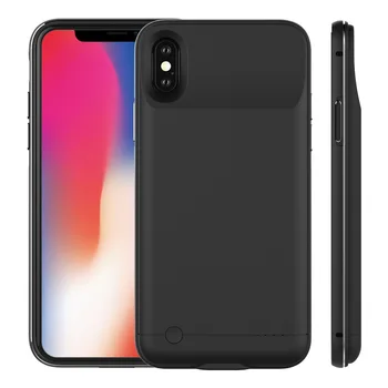 

2018 Hot Metal frame Backup Battery Cover For iPhone X ipx Rechargeable Power Bank Case