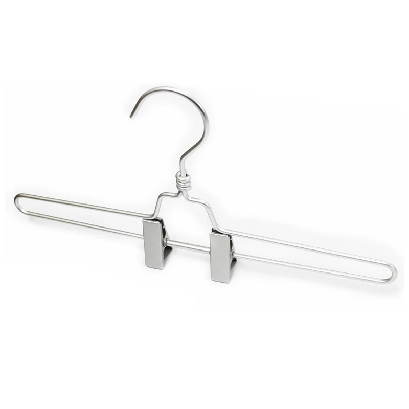 (10 pieces/lot) Laundry hanger, Metal aluminum hangers, Pants / Skirts