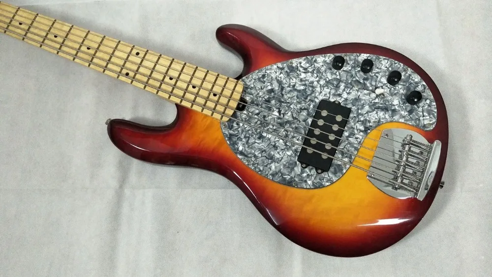 Ernie Ball Music Man StingRay 5 бас-гитара honey burst 5 струн с батареей 9 в активный звукосниматель электрическая бас-гитара