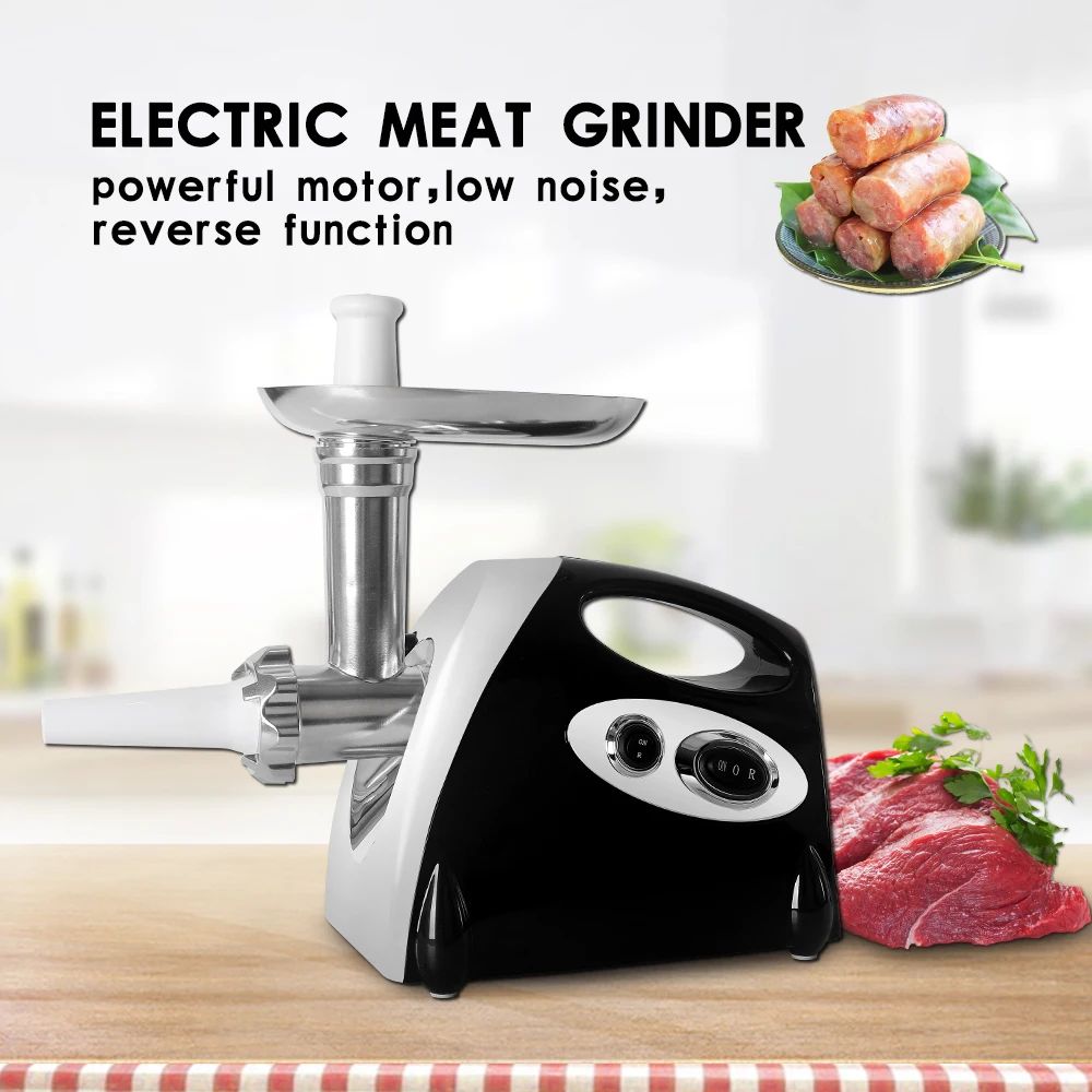 ITOP Electric Meat Grinder Household Kitchen Chopper Mincing Machine Sausage Stuffer With 3 Cutting Plates UL/EU Plug