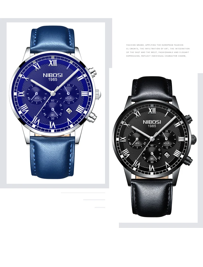Mens Watches Top Brand Luxury Automatic Mens Watch Minimalist Watch Men Waterproof Male Watch Sports Male Watch Luxury NIBOSI    (25)