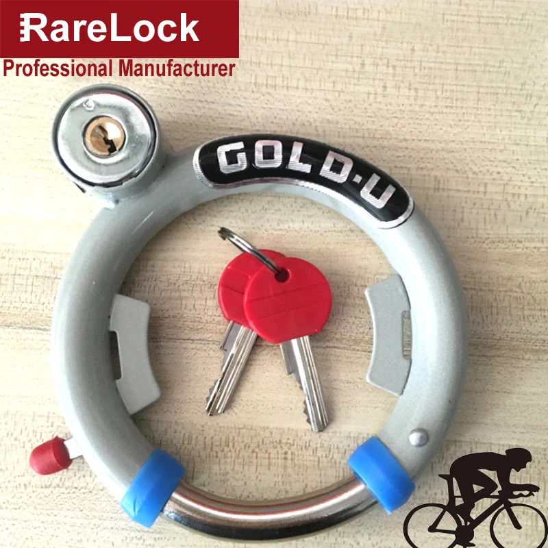 Rarelock MS428 Bike Lock Horseshoe Bicycle Padlock for Travel Sport