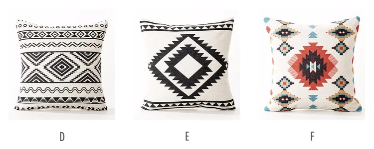 Нордическая Геометрическая черно-белая абстрактная наволочка с рисунком домашние декоративные подушки льняная наволочка офисная