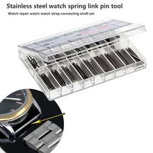 1,5 мм ремешок для часов из нержавеющей стали, инструменты для ремонта часов, соединительный вал, пружинные иглы, аксессуары для часов, коробка
