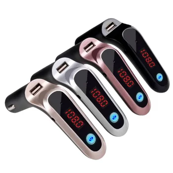 

4-in-1 AUX Car Kit Handsfree Bluetooth FM Transmitter Wireless Modulator SD MP3 Player USB LCD Car Accessories