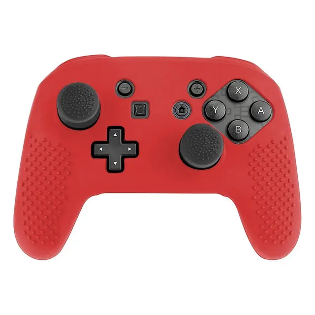 Silicone Protective Case Cover Skin with 8pcs Thumb Grips Joystick Caps ...