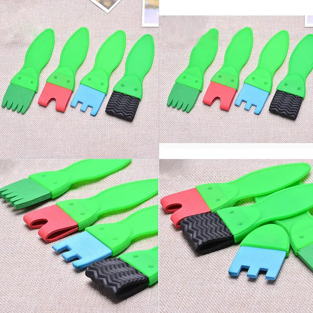 

4pcs/set DIY Graffiti sponge Art Supplies Brushes Seal Painting Tool Funny creative toys for kids