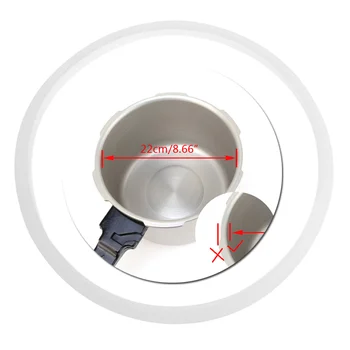 

MEXI 22cm Inner Diameter Silicone Gasket Pressure Cooker Sealing Ring