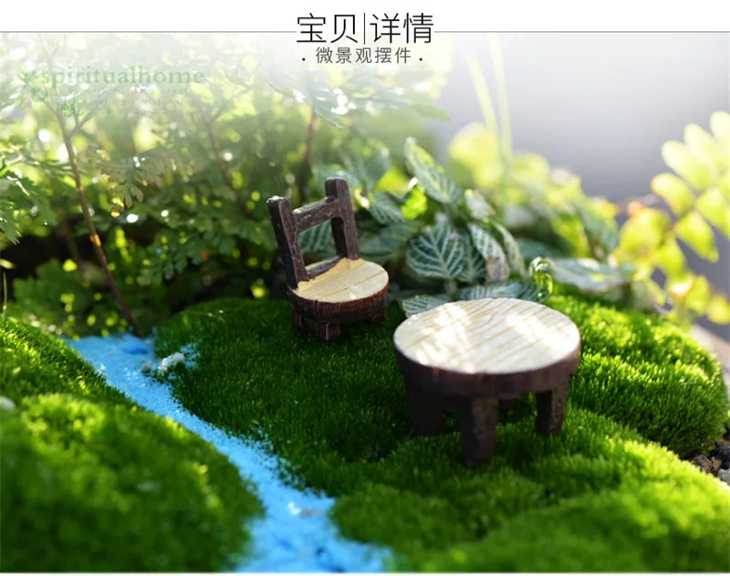 ZOCDOU 2 шт классические обеденный стол таблетки стул день Чай парк Японии Статуэтка статуэтки ручной работы орнамент миниатюры