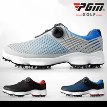 PGM обувь для гольфа мужские водонепроницаемые кроссовки широкая версия подошвы вращающиеся шнурки противоскользящие шпильки Новая активность ногти XZ106