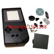 Горячая черный цвет классический DMG-01 GBGameboy замена деталей корпуса с резиновыми подушечками винты колодки Дети подарок