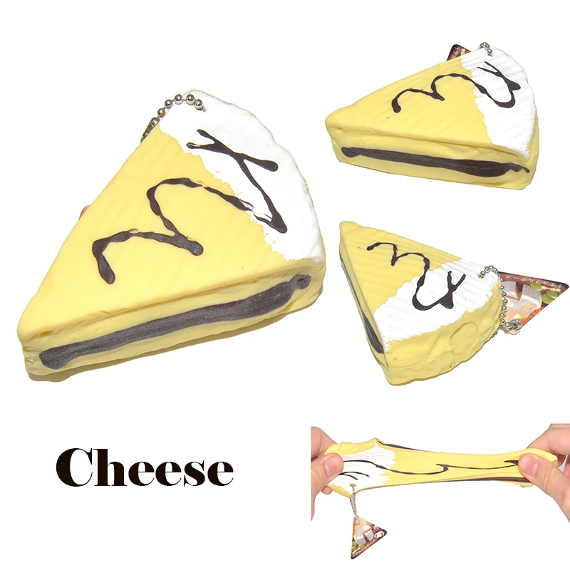 

1PCS New Cute Japan Natural Cheese Squeeze Stretchy Decompress With Tag Kids Christmas Gift