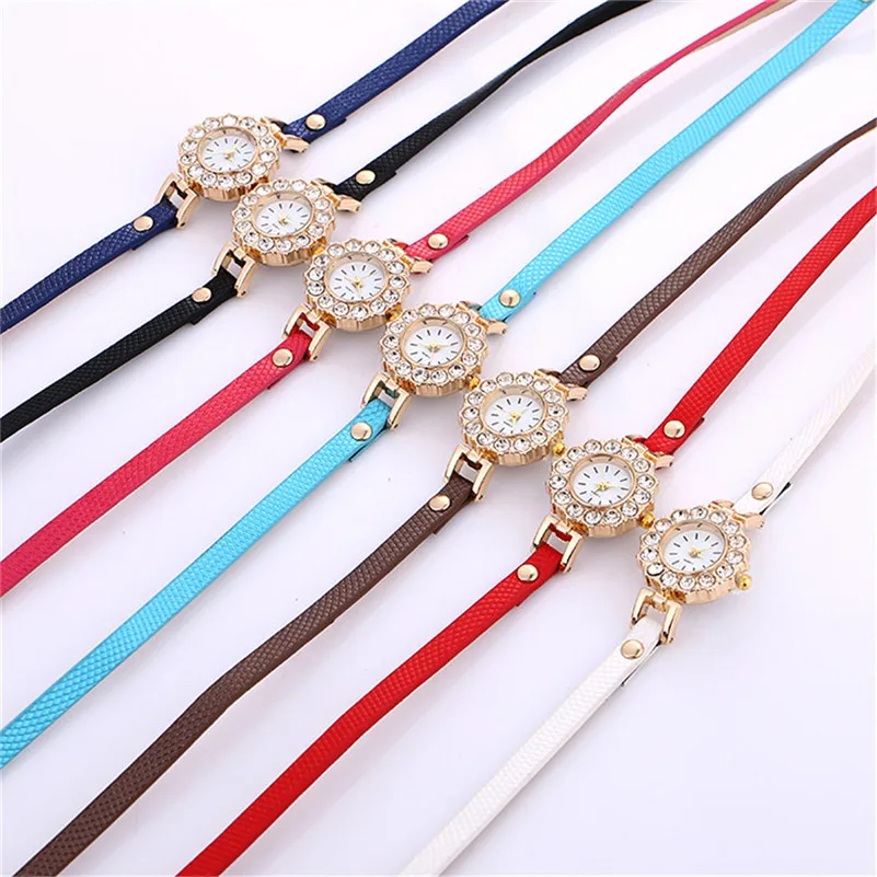 Women's watches casual watches Stylish Simplicity Chime Leather Bracel ladies watches quartz wrist watches women clock M14#N (4)