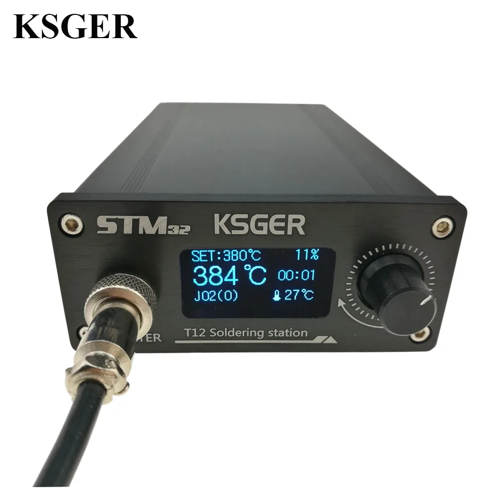 KSGER OLED паяльная станция FX9501 T12 электрический утюг инструменты STM32 2,1 S контроллер температуры ручка держатель сварка T12 ILS