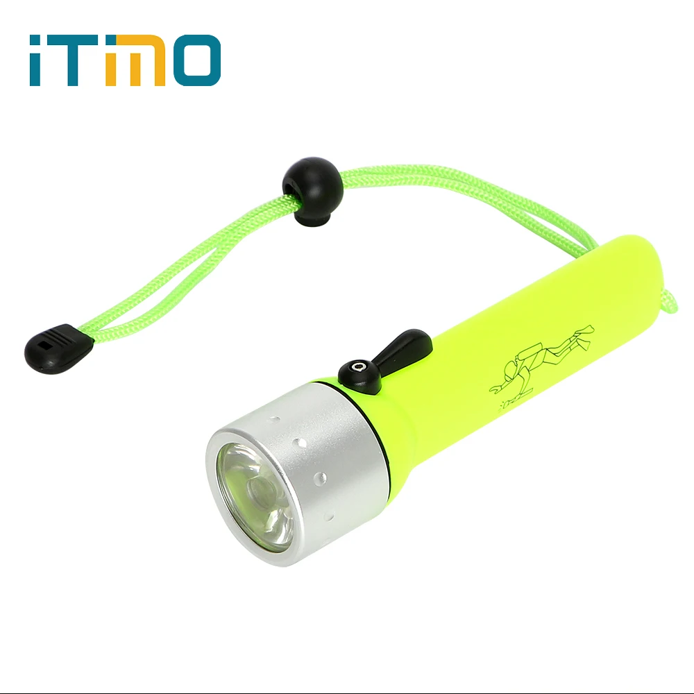 

iTimo Underwater Flashlight Waterproof 1200LM Emergency Lamp Portable Lantern Torch Tactical Hunting Diving LED Outdoor Lighting