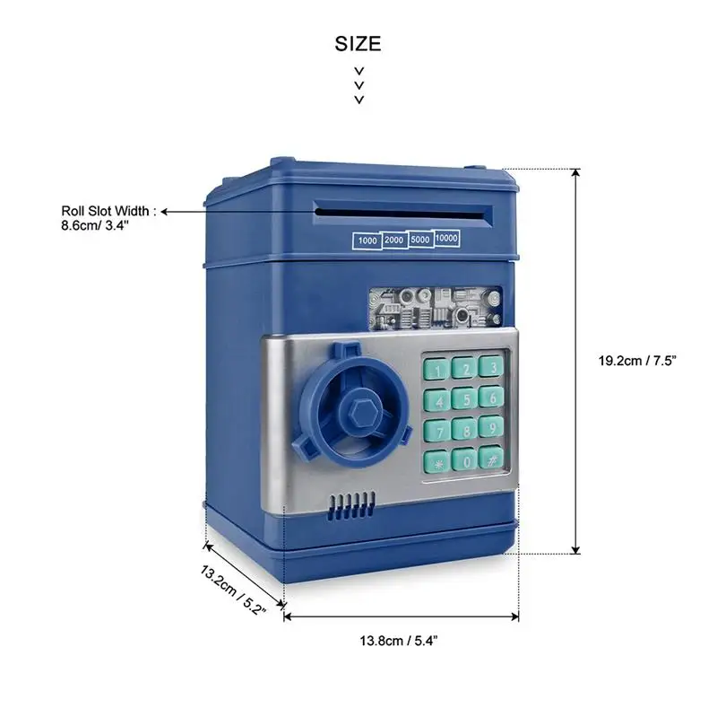 Копилка безопасности копилка мини Банкомат электронный пароль Жевательная монета денежный депозит машина для детей в подарок