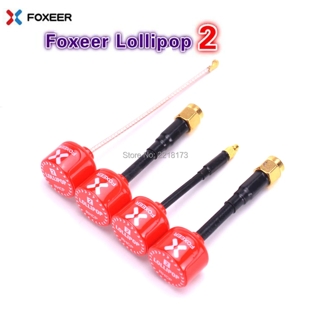 

2pcs Foxeer Lollipop 2 5.8G 2.5Dbi TX RX RHCP FPV SMA RPSMA UFL StraightMMCX Antenna Compatible FOXEER ClearTX Transmitter