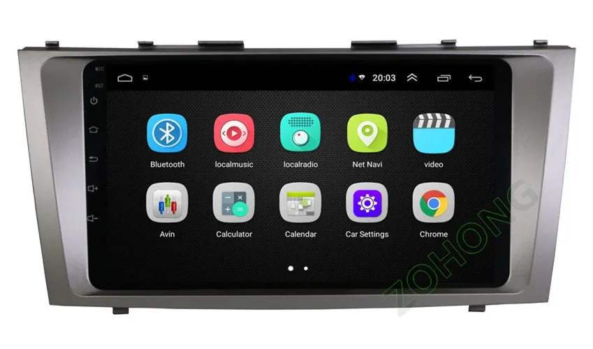 Discount 2.5D 9inch Android8.1 Car DVD Multimedia Player For Toyota Camry 2007 2008 2009 2010 2011 GPS Navigation radio tapte recorder BT 16