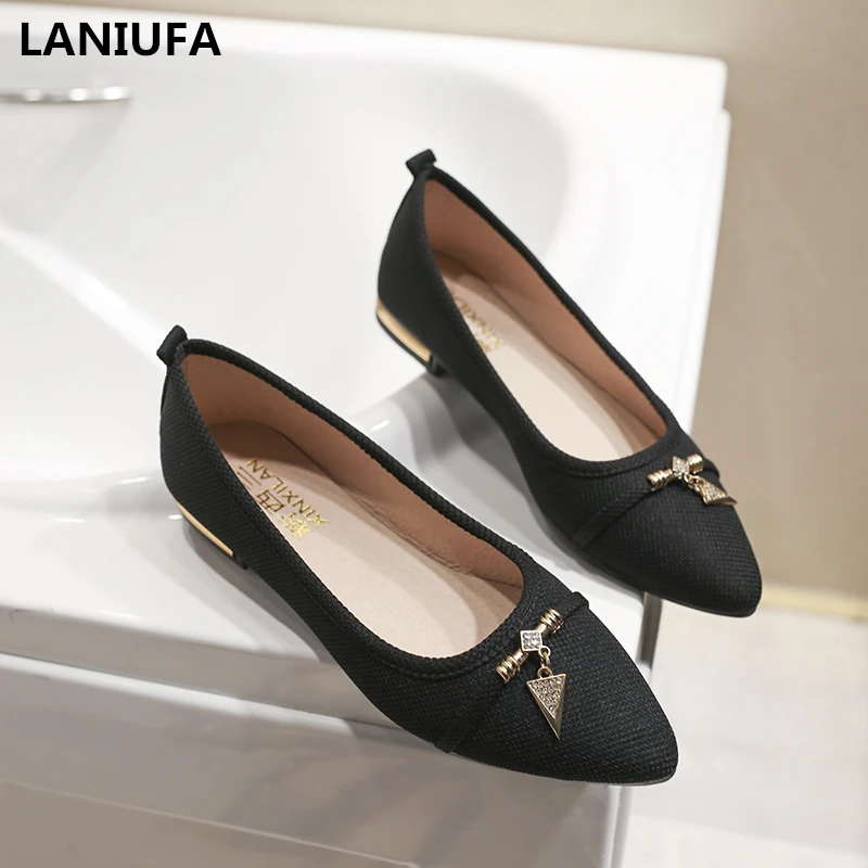 

new Women shoes Casual Ballet flats Shoes women Pointed Toe Comfortable shallow Slip On dancing shoes woman zapatos Mujer &304