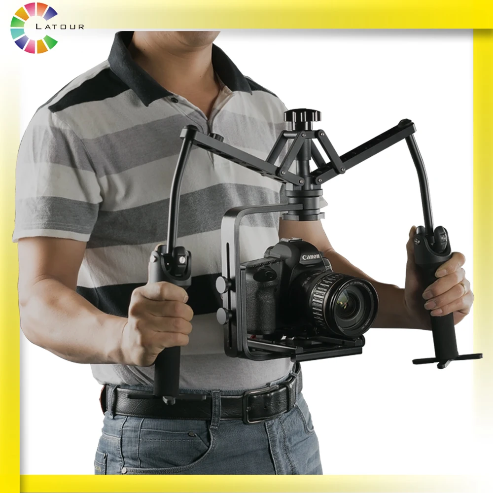

Photographic 3 Axis handheld gimbal stabilizer for DSLR camera, Video recorder, ourdoor shooting