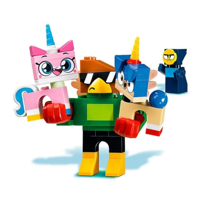 6 шт./компл. мультфильм фильм Unikitty кошка Unikingdom сказочная коробка с игрушками строительные блоки кирпичи игрушечные наборы дети совместимые Творец