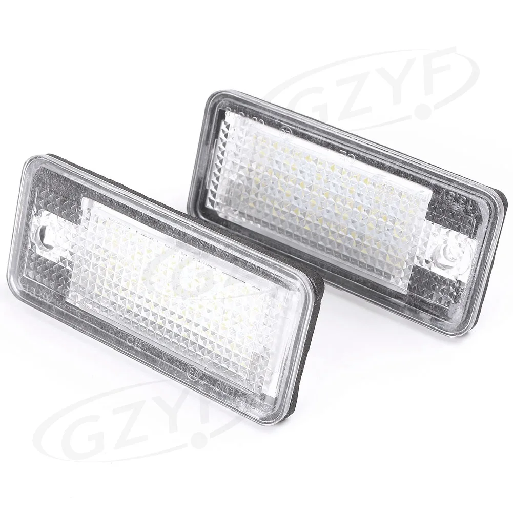Xenon White CAN-Bus 18-SMD LED License Plate Light Lamps For Audi A3 A4 A6 A8 S3 S4 S6 S8 Q7