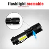 Mini lampe De Travail Portable lampe Flash 380LM Q5 + COB LAMPE DE POCHE LED ZOOM lampe TORCHE vie Lanterne d'éclairage utiliser AA 14500 batterie ► Photo 3/6